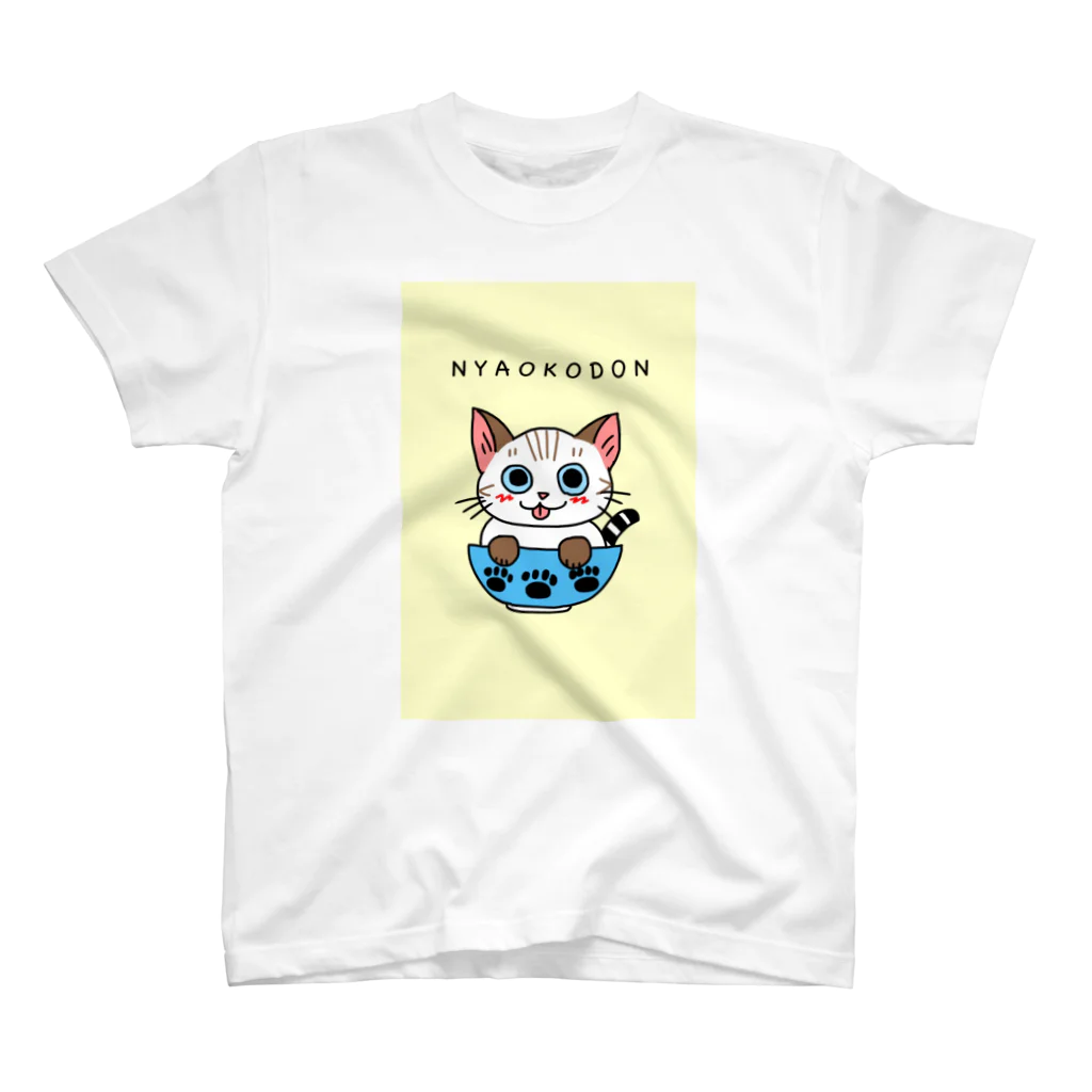 tekoponショップのどんぶりにゃんこ② スタンダードTシャツ