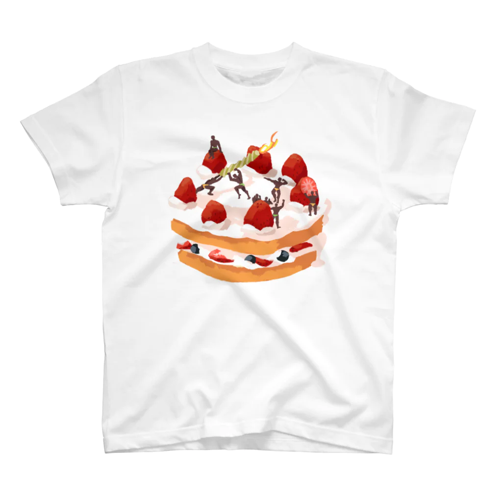 でるたぽのマッチョケーキ スタンダードTシャツ