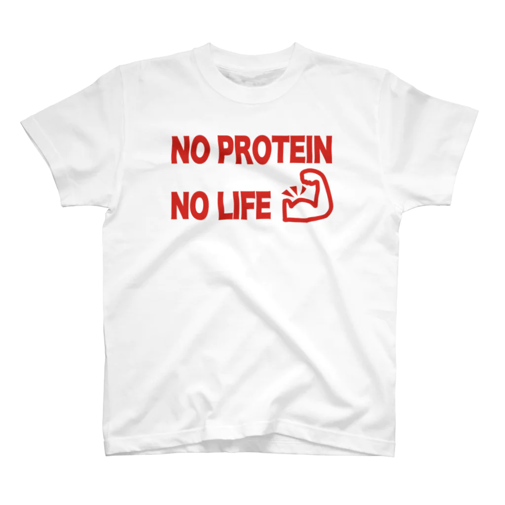 BROOKLYN-SENDAIのNO PROTEIN NO LIFE スタンダードTシャツ