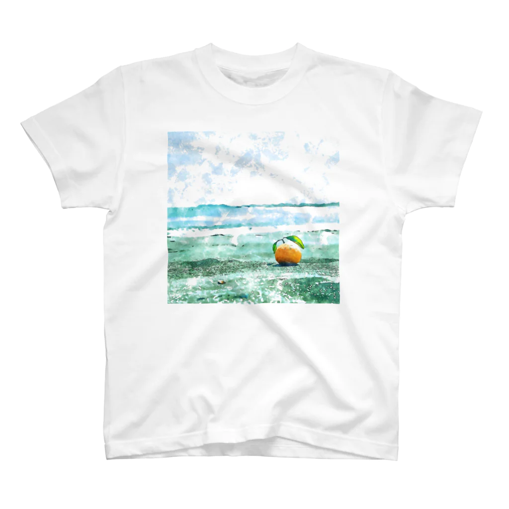 masamsms_の海辺のオレンジ Regular Fit T-Shirt