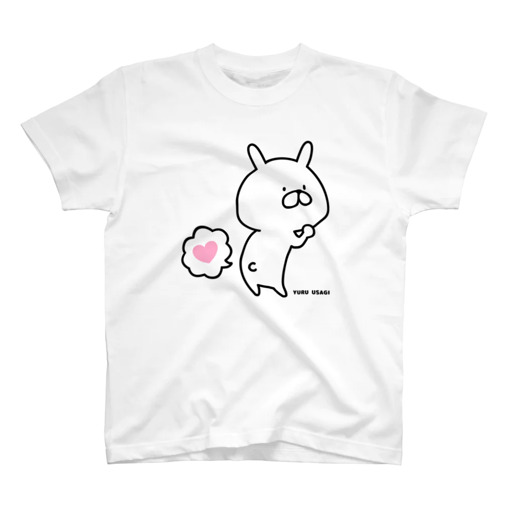 chococo_yuruusagiのゆるうさぎ ぷぅ♡ スタンダードTシャツ