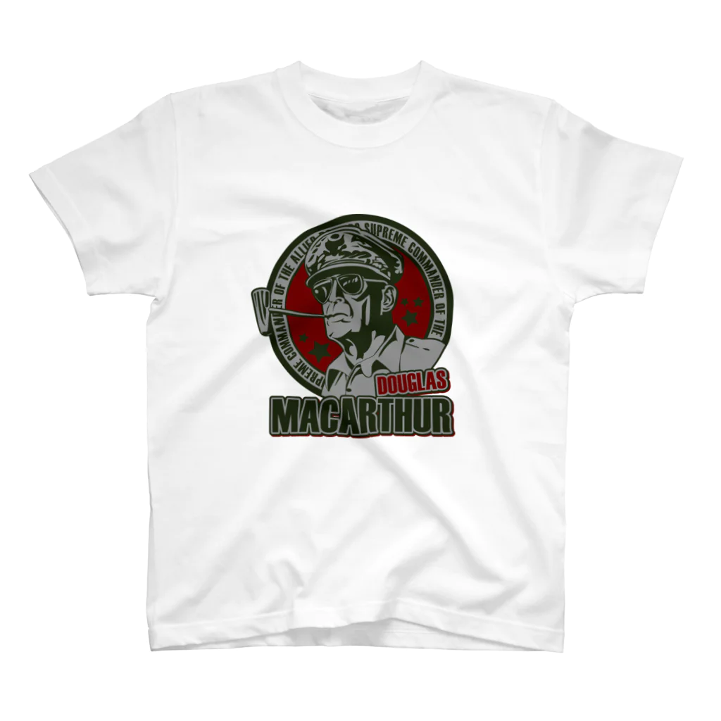 ことり屋の連合国軍最高司令官ダグラス・マッカーサー(green ver.) スタンダードTシャツ