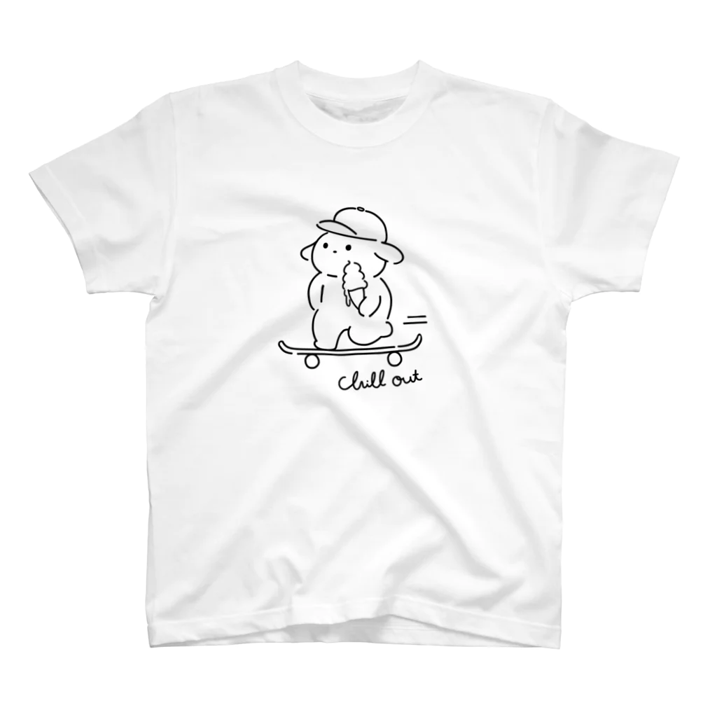 チルくいこうぜ。Chill Out Skateboarding.のすい〜 スタンダードTシャツ