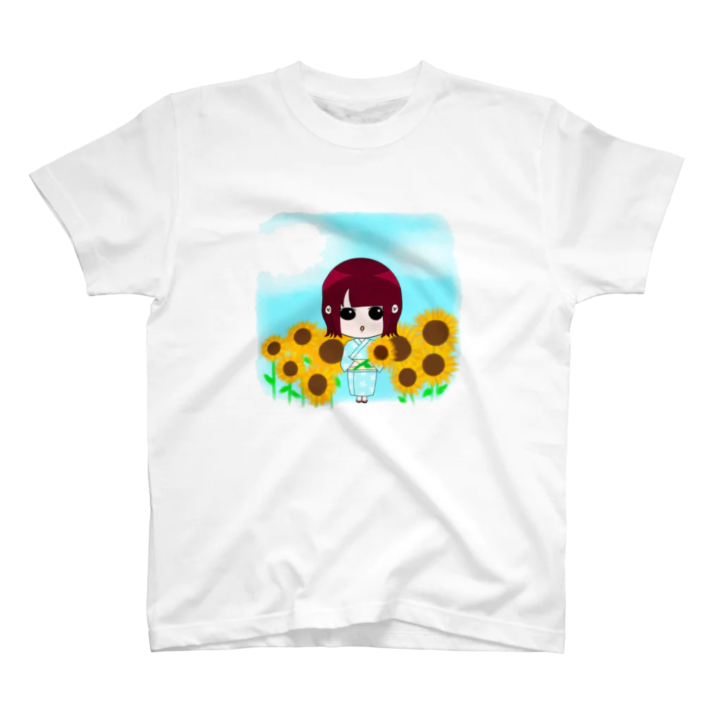 榎笑美🍄のちびえみ ひまわり畑ver. スタンダードTシャツ