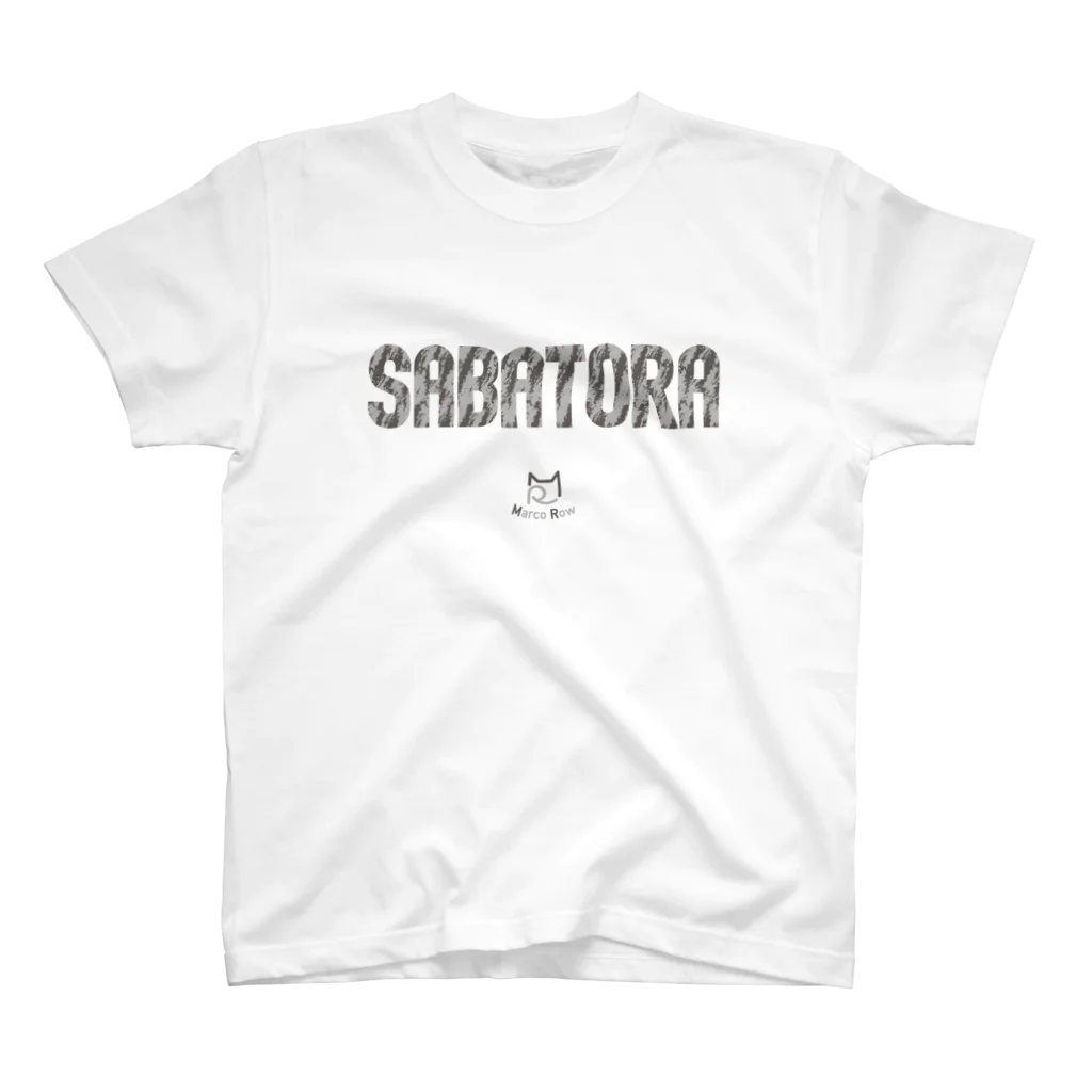 SHOP W　SUZURI店のSABATORA Tシャツ。 Regular Fit T-Shirt