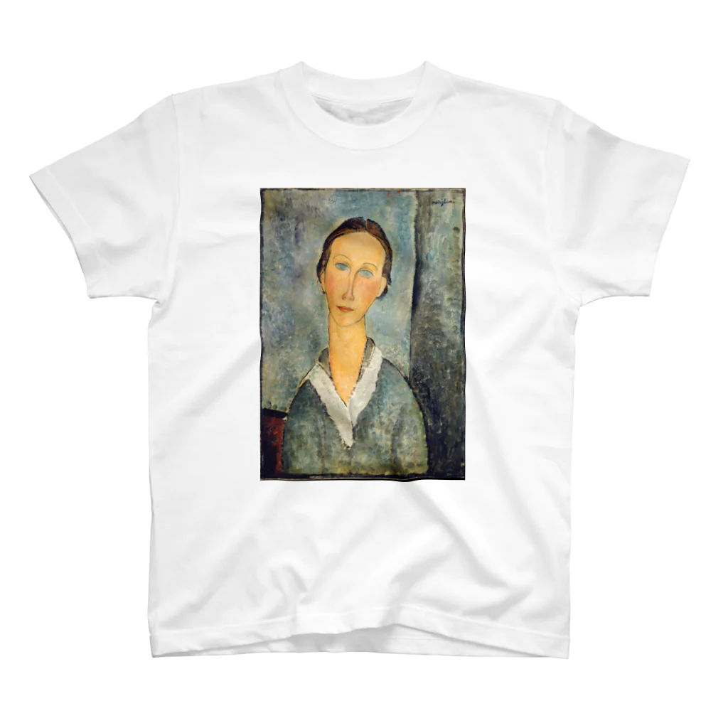 museumshop3の【世界の名画】アメデオ・モディリアーニ『Girl in a Sailor's Blouse』 Regular Fit T-Shirt