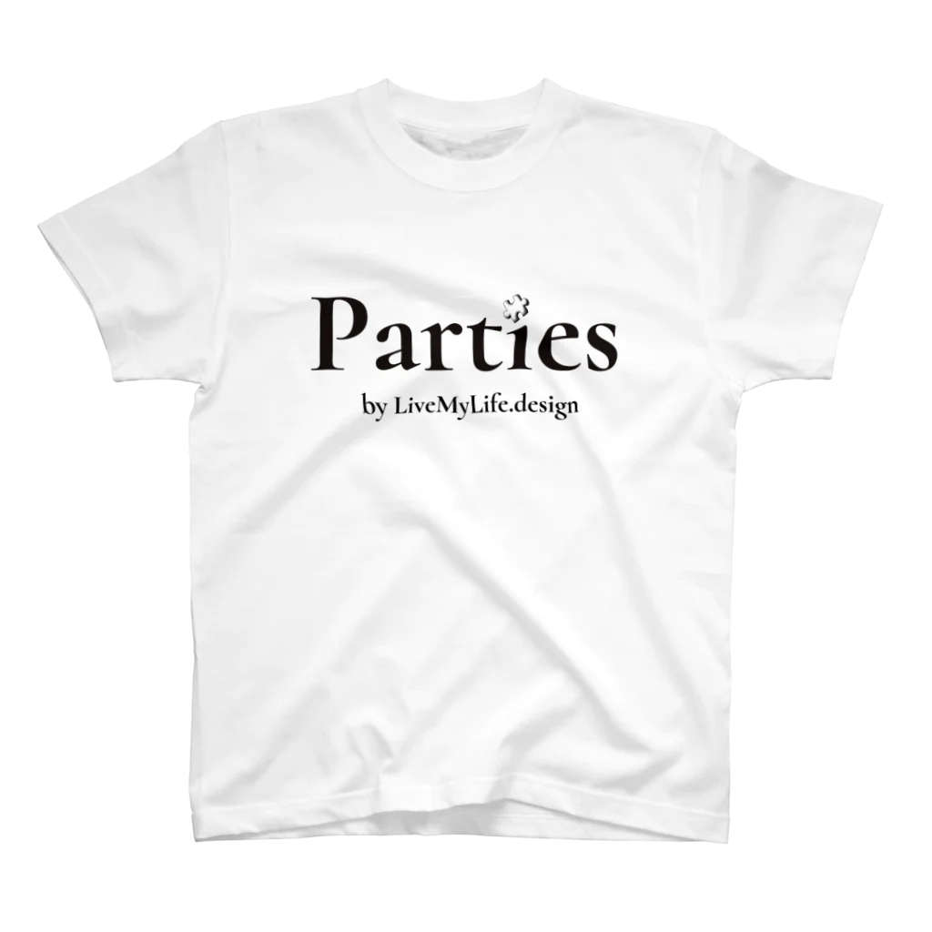 Parties【公式】のParties公式(書体ver.) Regular Fit T-Shirt