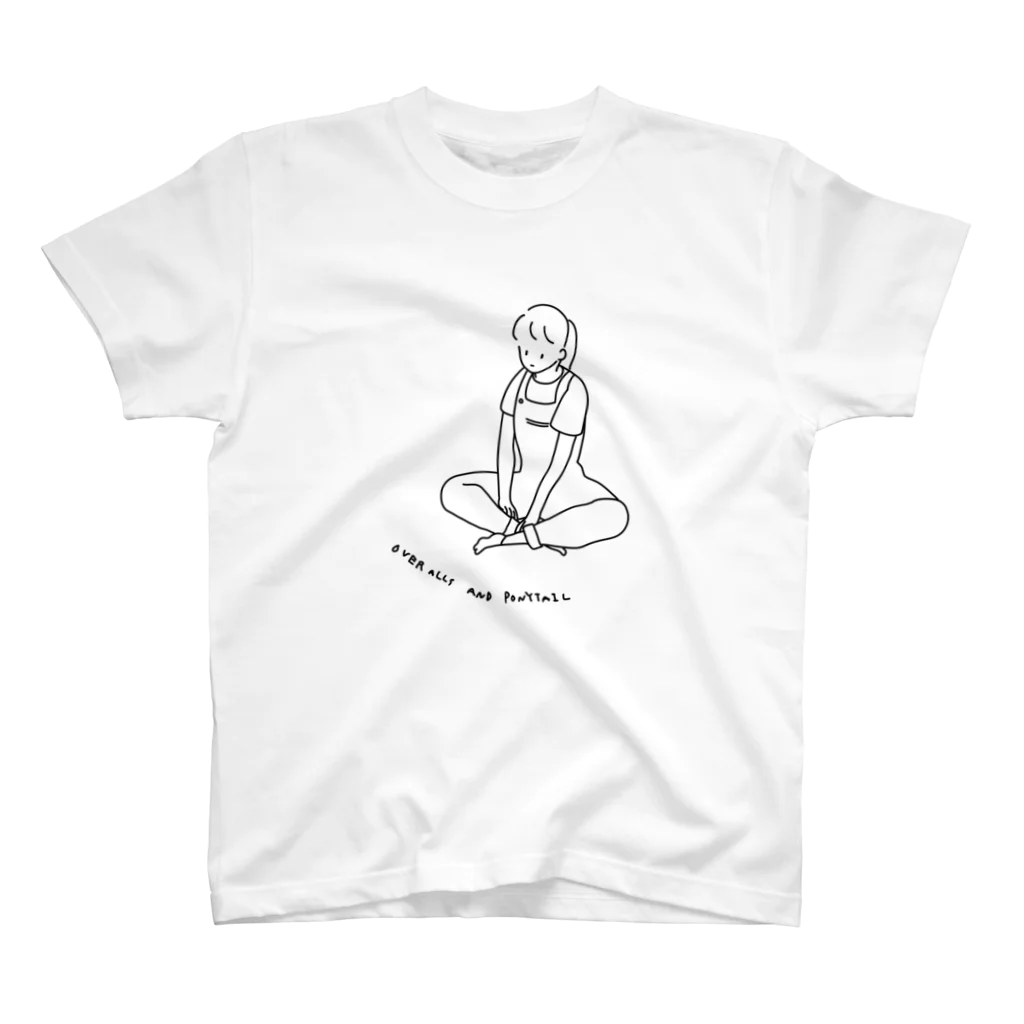 zoumotsuのオーバーオール子:TSUREDURE AGURA スタンダードTシャツ