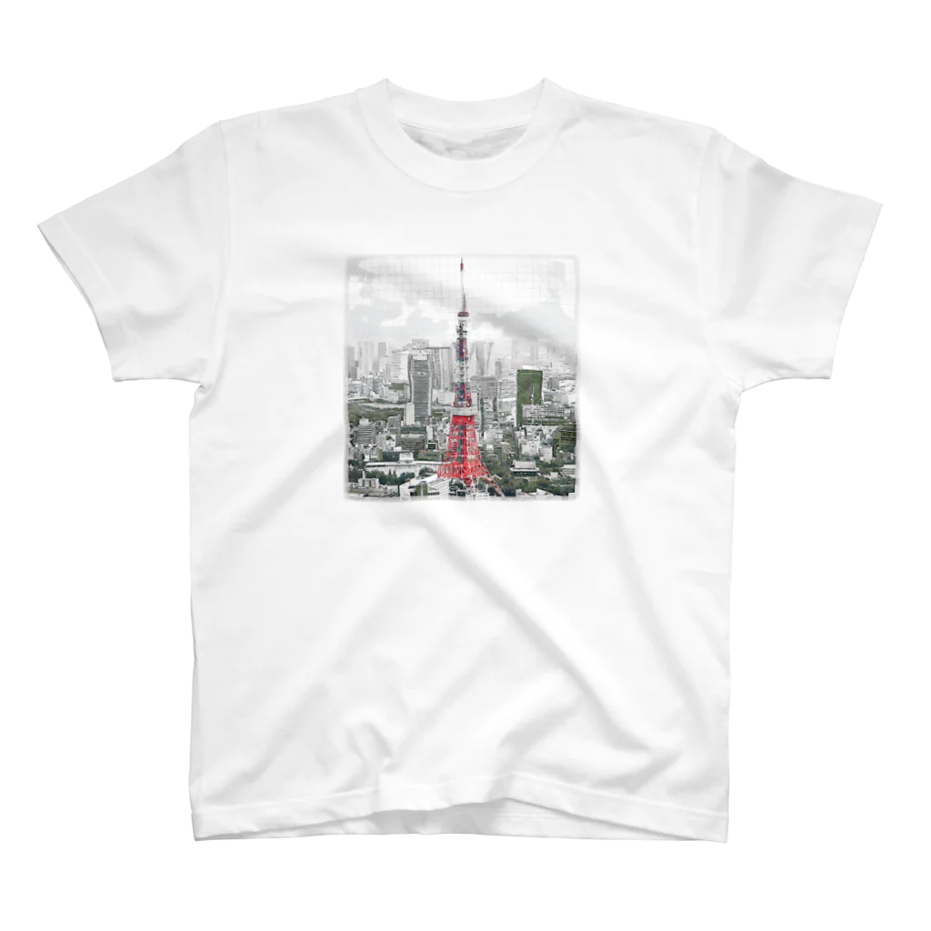 猿猫堂のTECHNOPOLIS_TOKIO スタンダードTシャツ