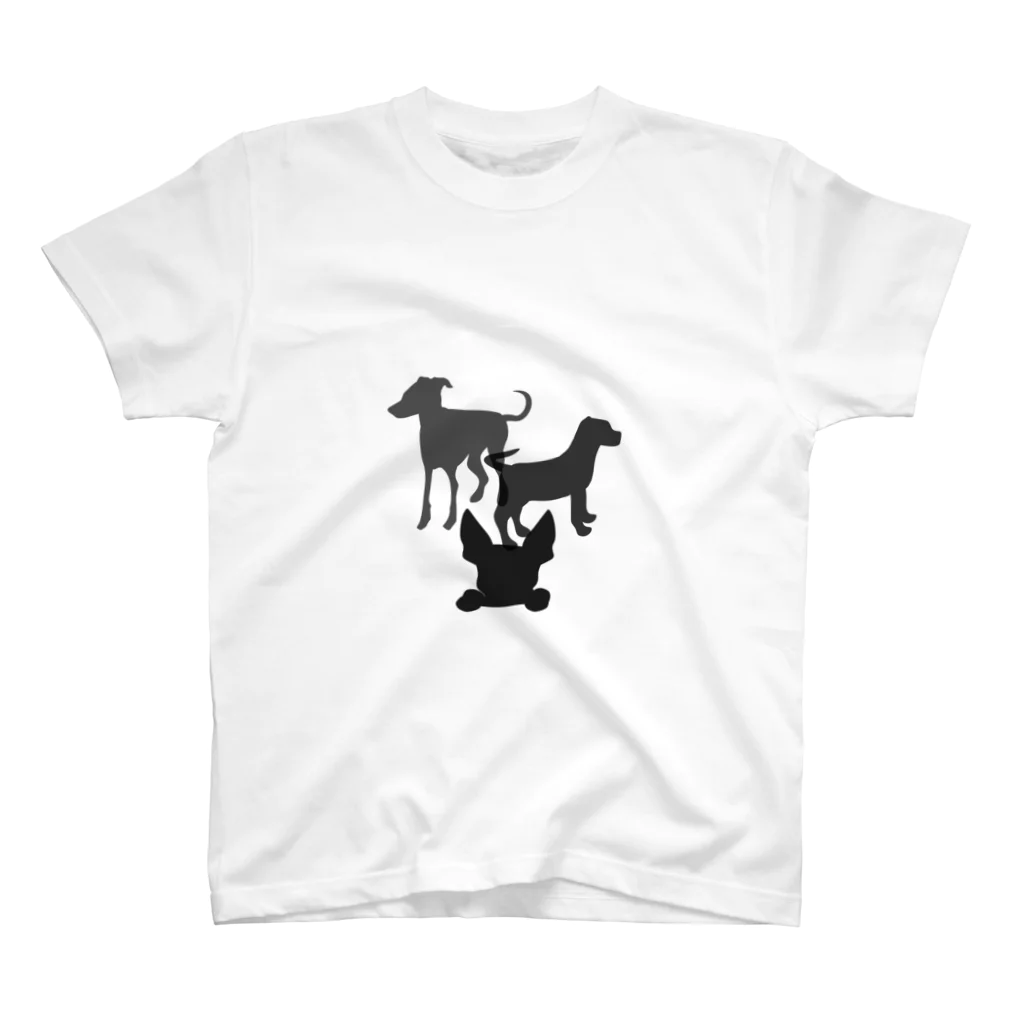 ふうふうたかの犬のシルエット Regular Fit T-Shirt