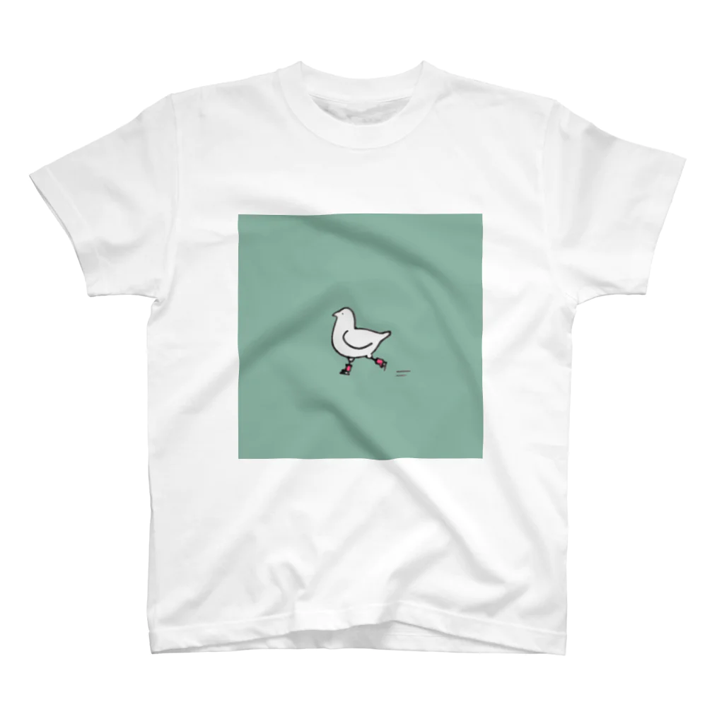 まだら堂のスケートする鳩 スタンダードTシャツ