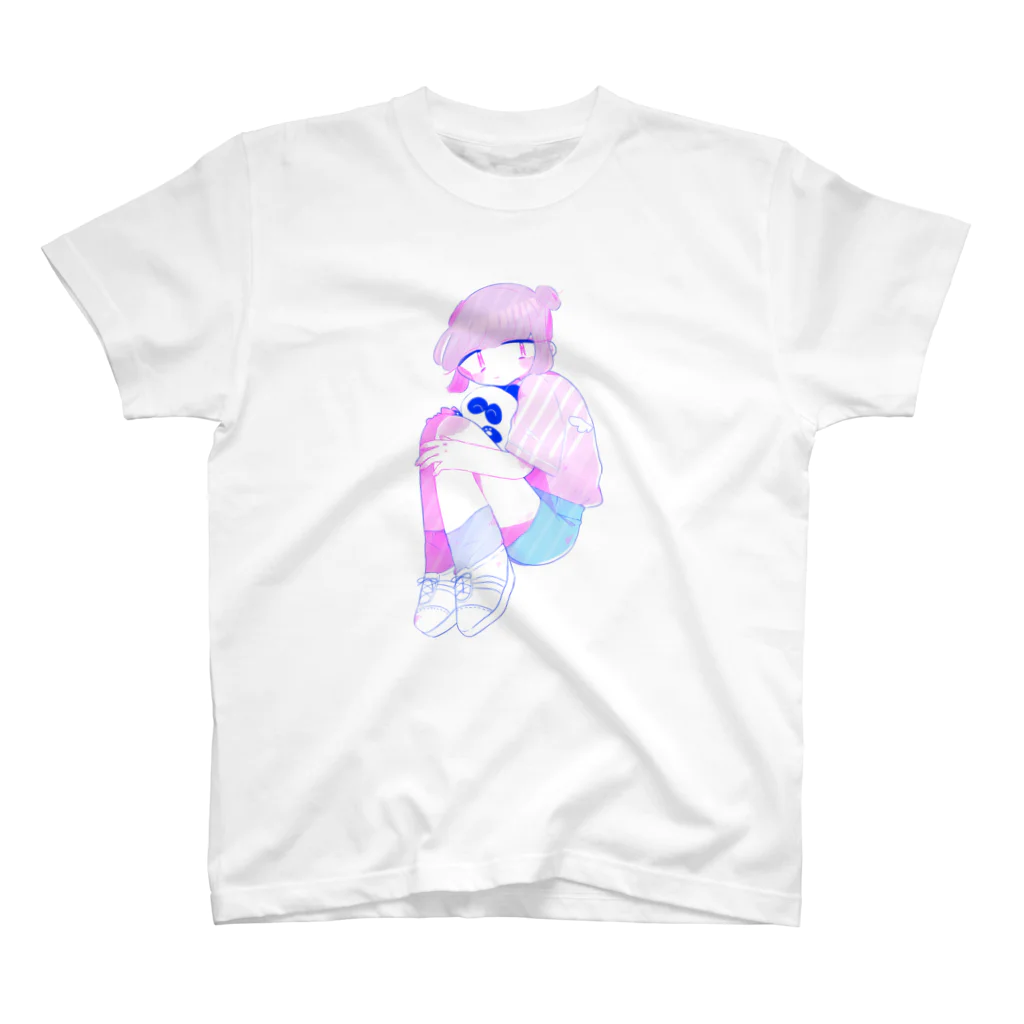 あたみのにこにこぱんだと女の子 Regular Fit T-Shirt