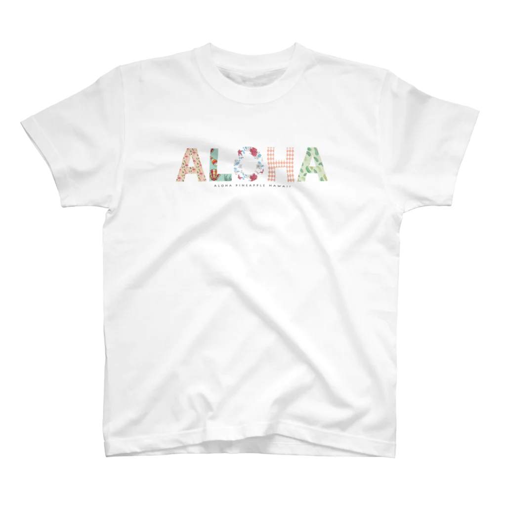 aloha_pineapple_hawaiiのALOHA フラミンゴ 035 スタンダードTシャツ