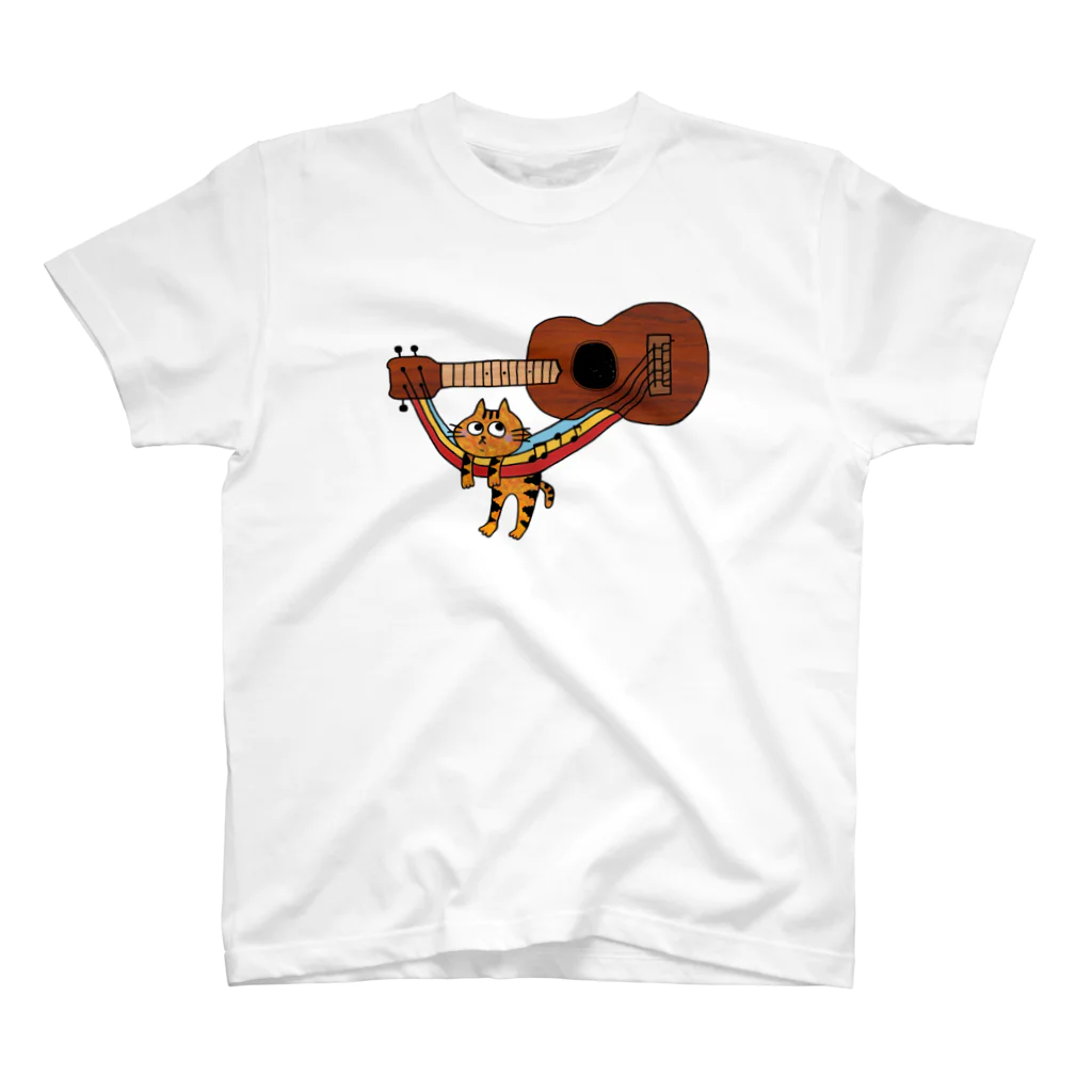 smilemiのUkulele Cat ♬ Regular Fit T-Shirt