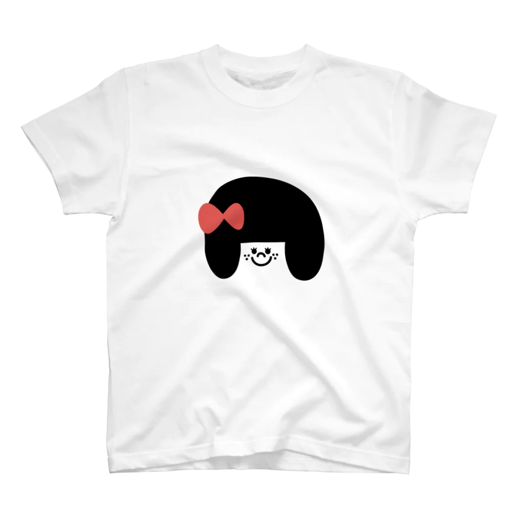 あかりのおみせのりぼんの女の子 スタンダードTシャツ