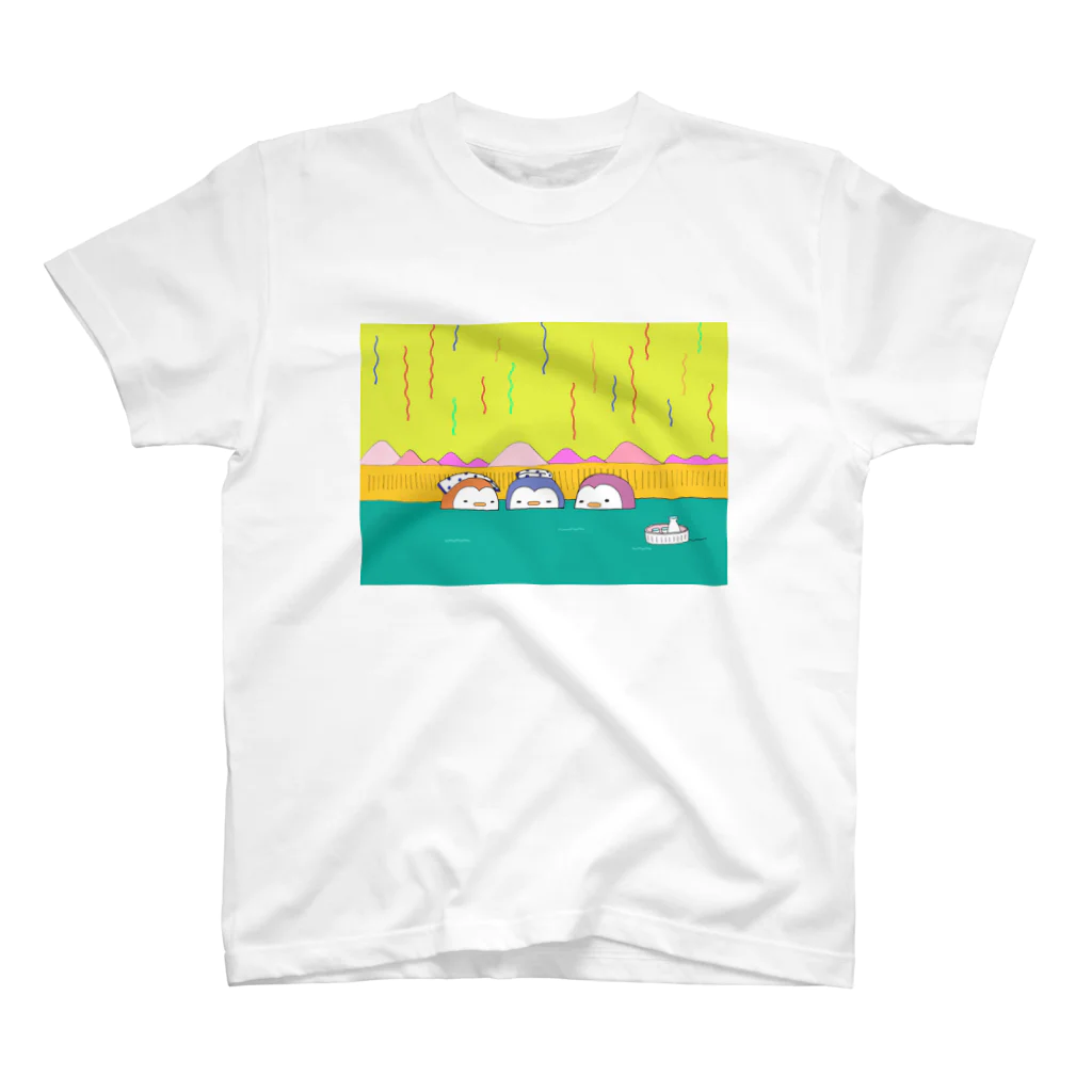 星華 -SEIKAcreate-のペンギン温泉同好会 スタンダードTシャツ