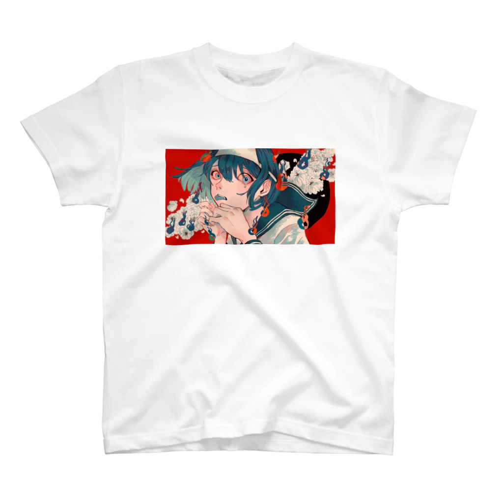 Tomei_Ningenの幽霊Tシャツ スタンダードTシャツ