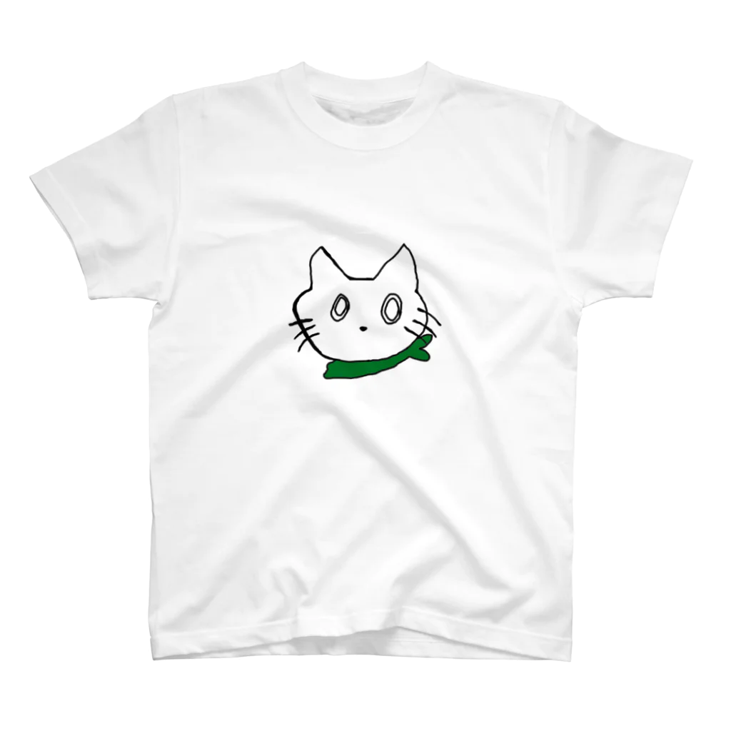 බෝංචි පැළෑටිのスカーフ猫 スタンダードTシャツ