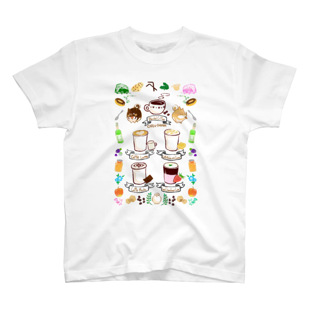 ワニマックスの柴犬のカフェ Regular Fit T-Shirt