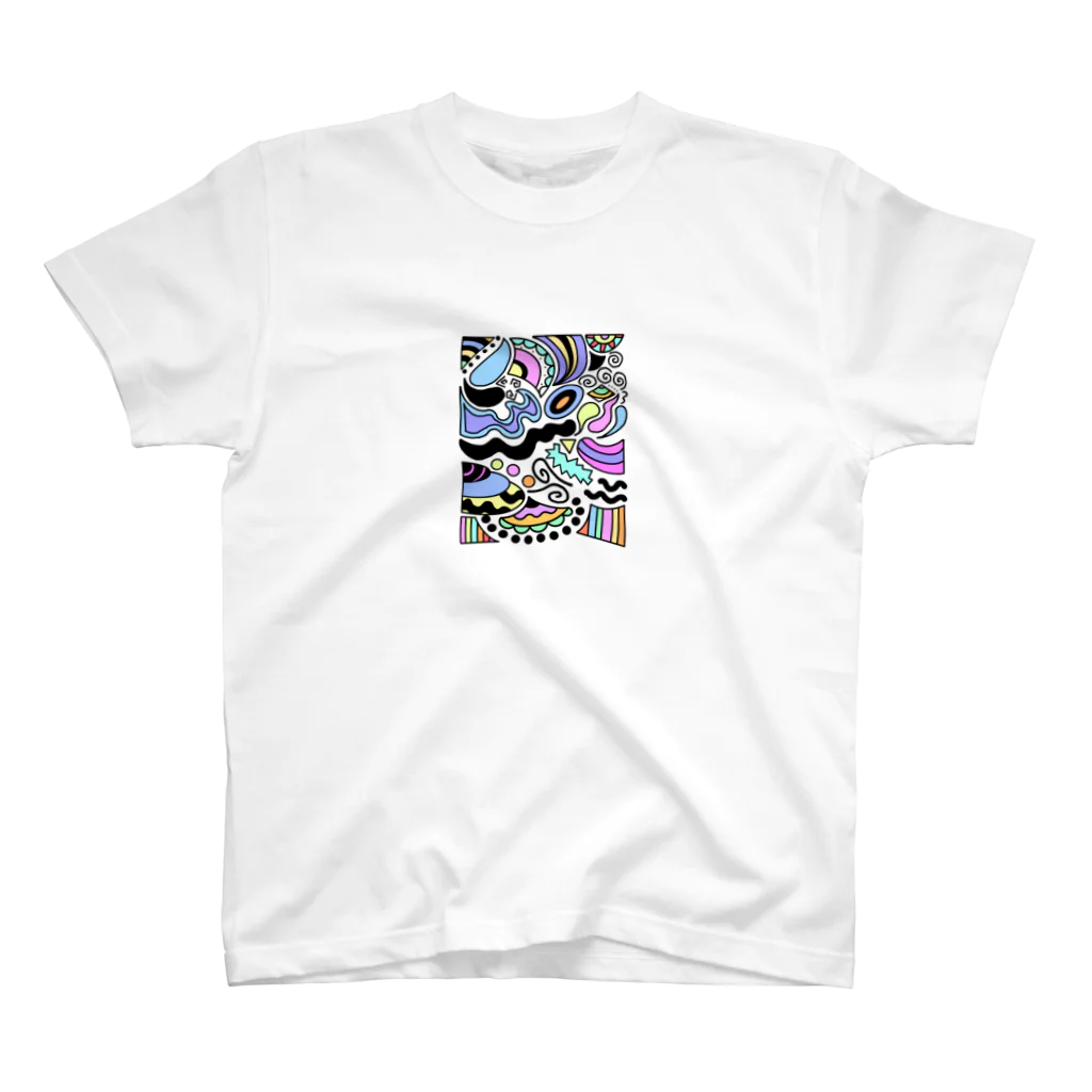 こわかわギャラリーのカラフルアート スタンダードTシャツ