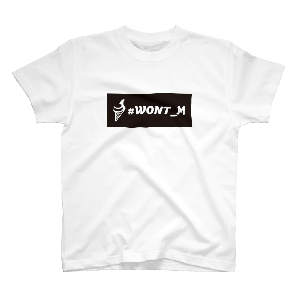 WONT_Mの#WONT_M BOXLOGO スタンダードTシャツ