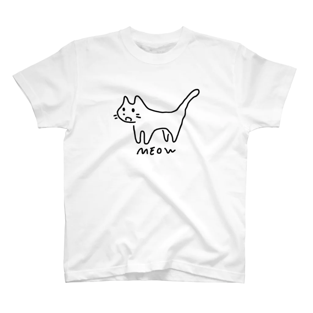 サメ わりとおもいのわりとゆるいねこ スタンダードTシャツ