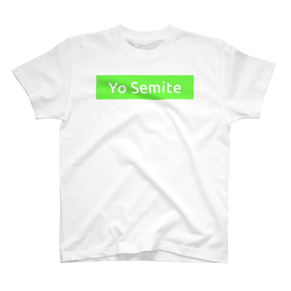 n3hide1982の〓栄町呉服店〓 Yo Semite Tシャツ《グリーン》 スタンダードTシャツ