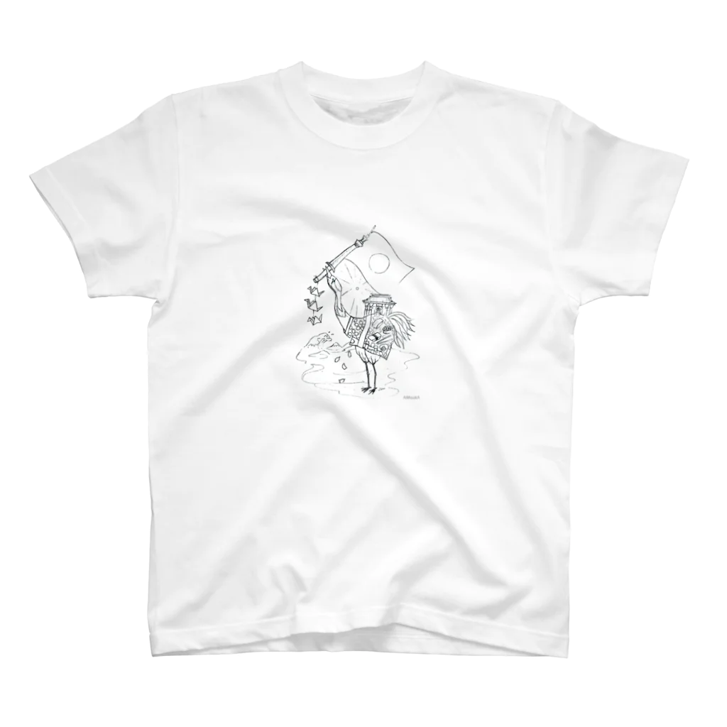 AЯAsukA アラスカの日本スケッチ🇯🇵✏️ スタンダードTシャツ