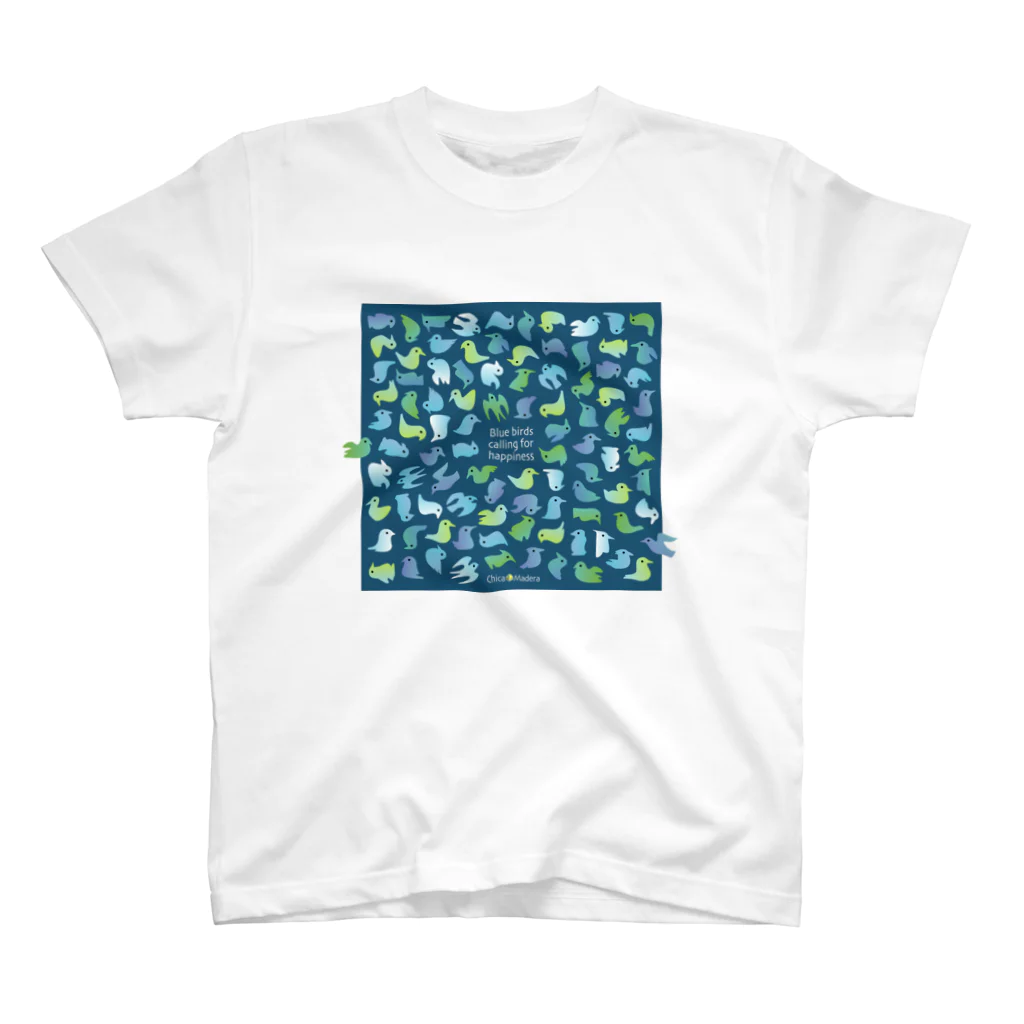 Chica Madera (チカ・マデーラ：小さな木)のBlue Birds スタンダードTシャツ