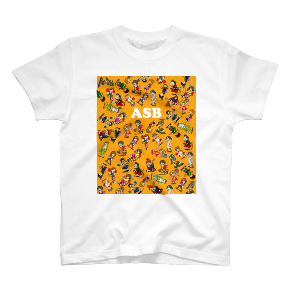 ASB boxingclub SHOPのASBスタッフキャラクターアイテム（オレンジ） スタンダードTシャツ