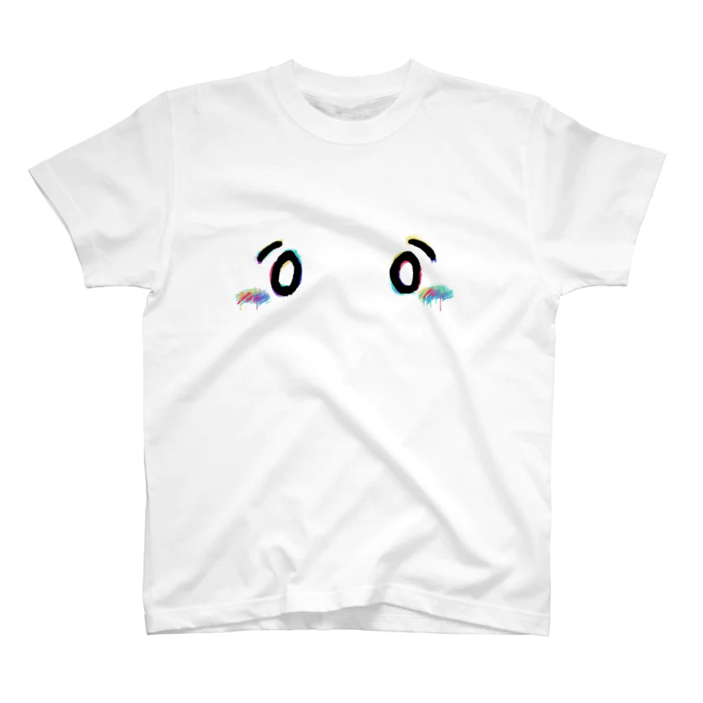 あああああああああああああのうさぎのきゅーぶは見ているよ（白） スタンダードTシャツ