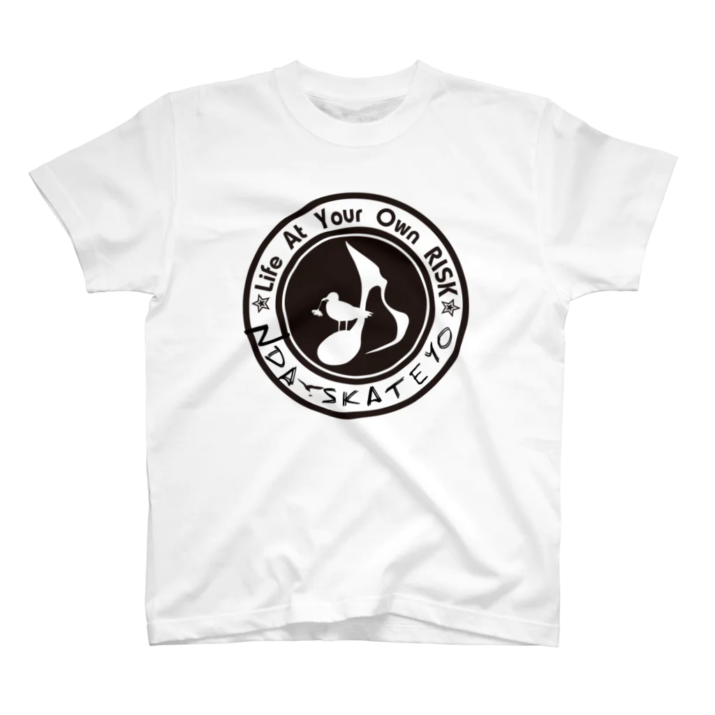 Sk8ersLoungeのNdaskateyo×RISK logo スタンダードTシャツ