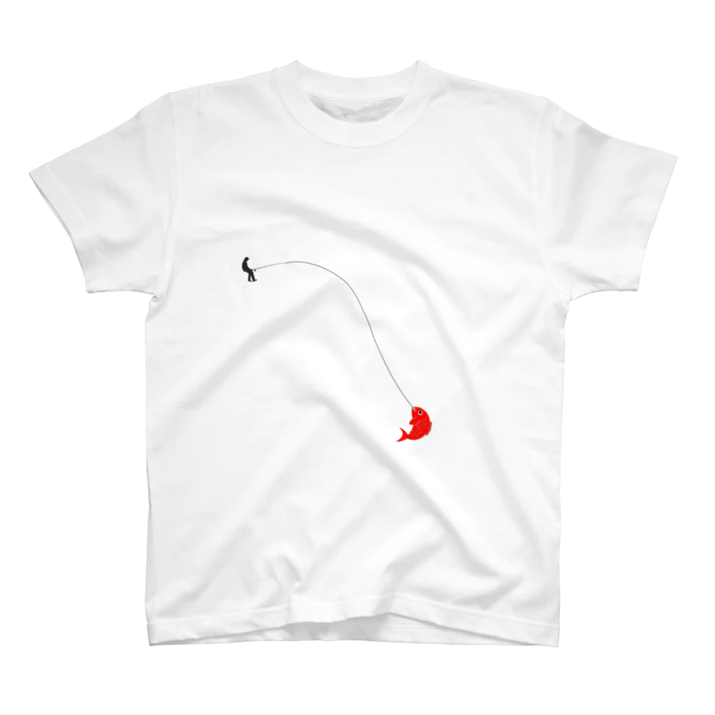 真鯛屋の釣られる真鯛 Regular Fit T-Shirt