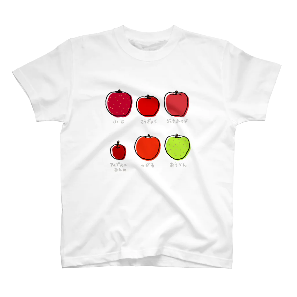 DOTEKKOの国産フルーツ　りんご 티셔츠