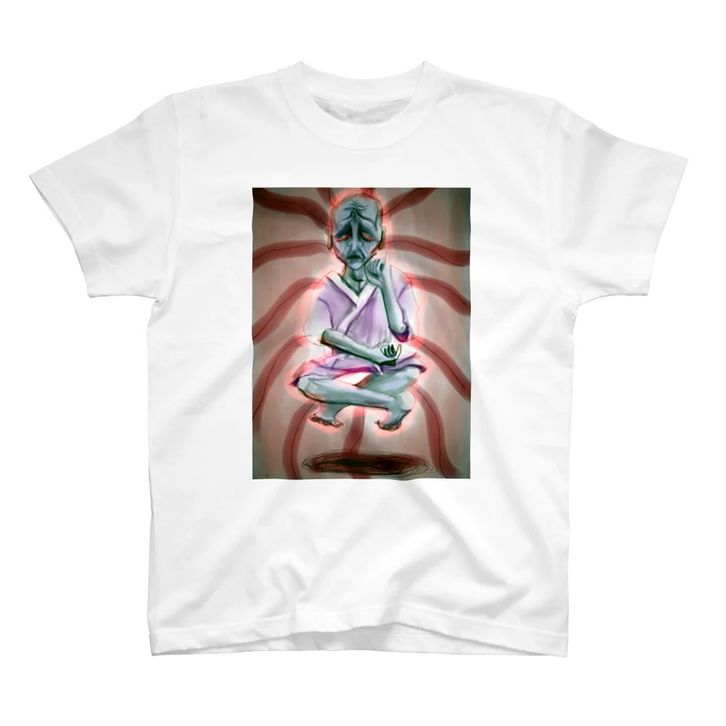 卍鮭＾ゑ＾鮭卍のオーラじじい スタンダードTシャツ