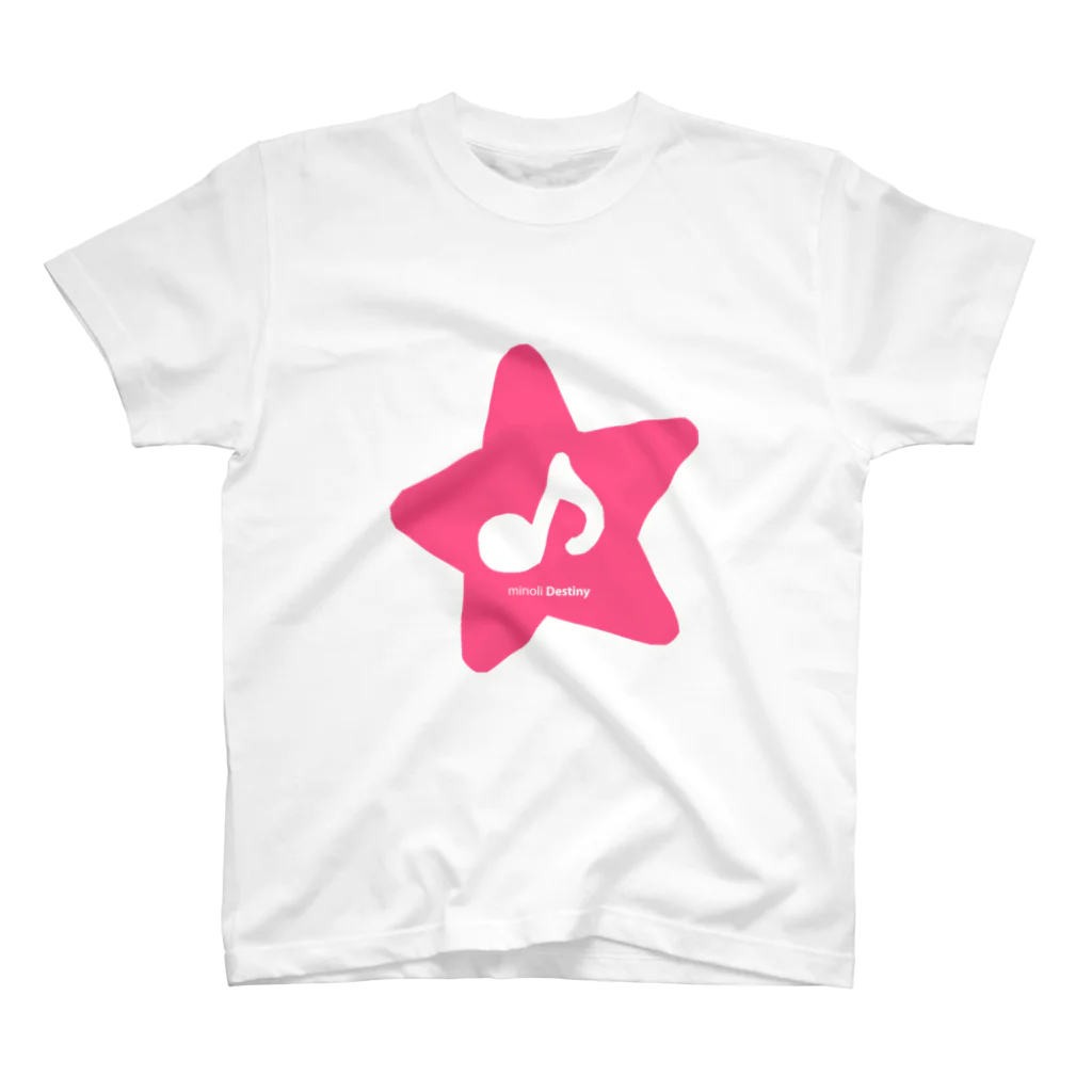 minoli Destinyのminoli Destiny PINK STAR スタンダードTシャツ