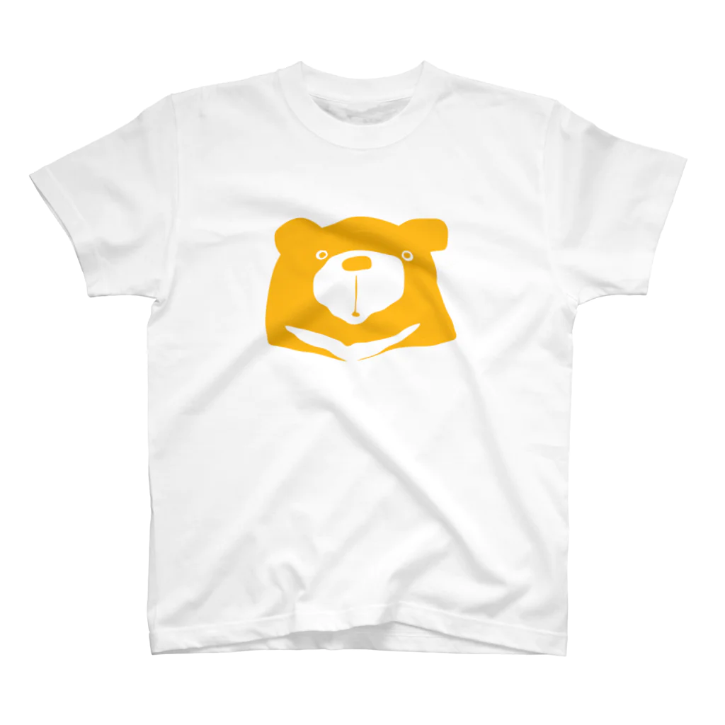 クマバチのYellow-with white edge スタンダードTシャツ