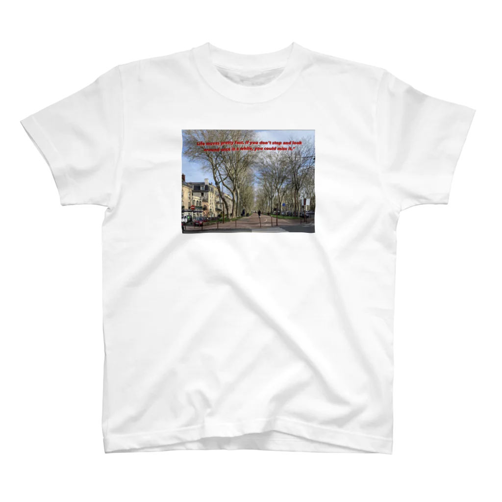 idealのParis cityscape print T-shirt スタンダードTシャツ