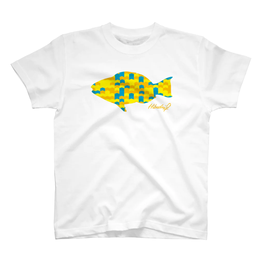 Riki Design (Okinwa Fishing style)のヒブダイ♀ スタンダードTシャツ