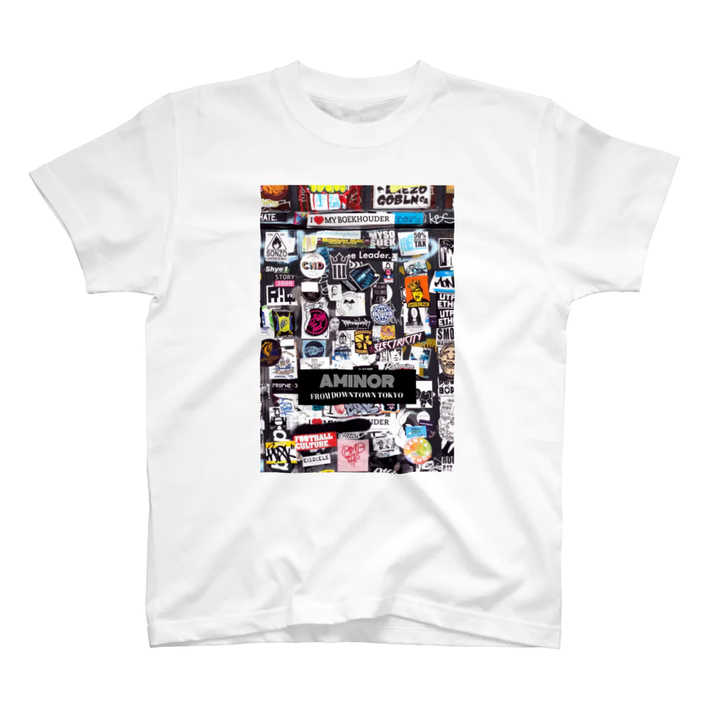 AMINOR (エーマイナー)のWall Stickers Regular Fit T-Shirt