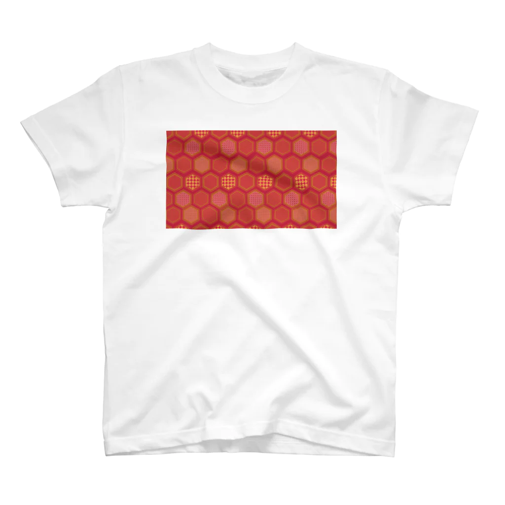 ナントカのki-kou red(亀甲赤) Regular Fit T-Shirt