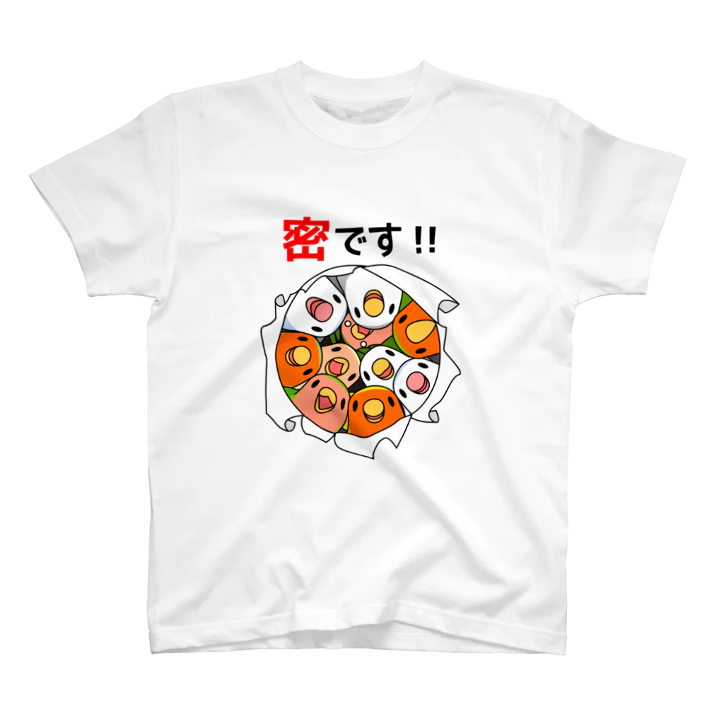 まめるりはことりの密です！コザクラインコさん【まめるりはことり】 スタンダードTシャツ