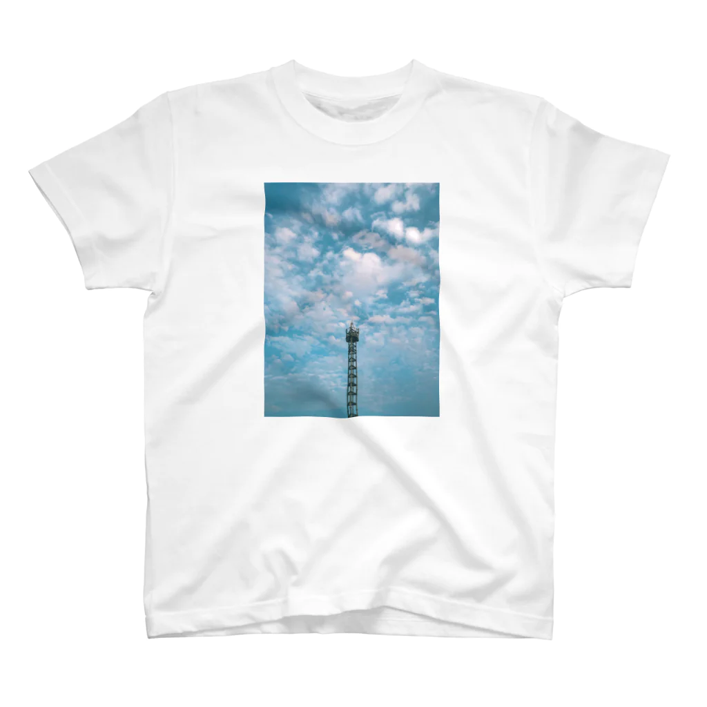 369sky♪の青空と鉄塔 スタンダードTシャツ