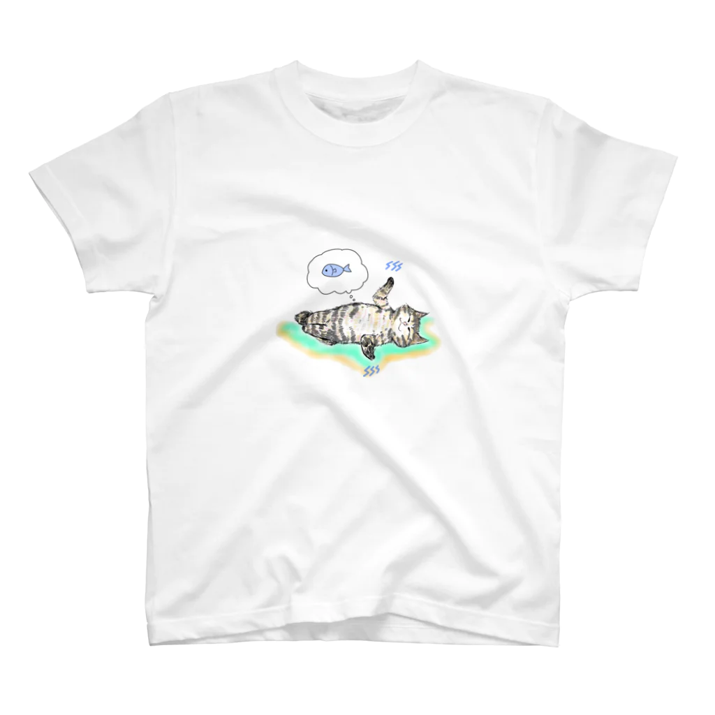 moriporinのダウジングにゃんこ Regular Fit T-Shirt