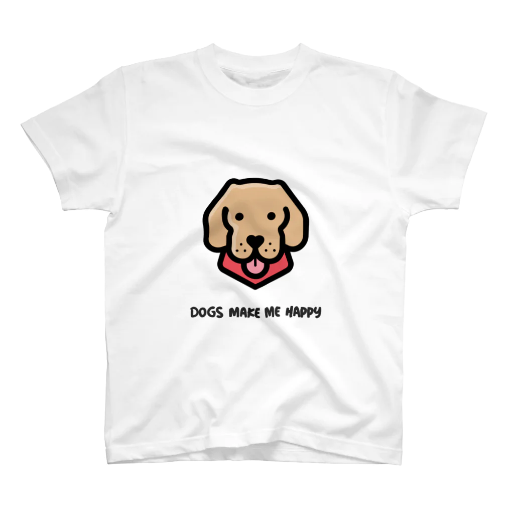 東京奮起させるの幸せな犬 Regular Fit T-Shirt