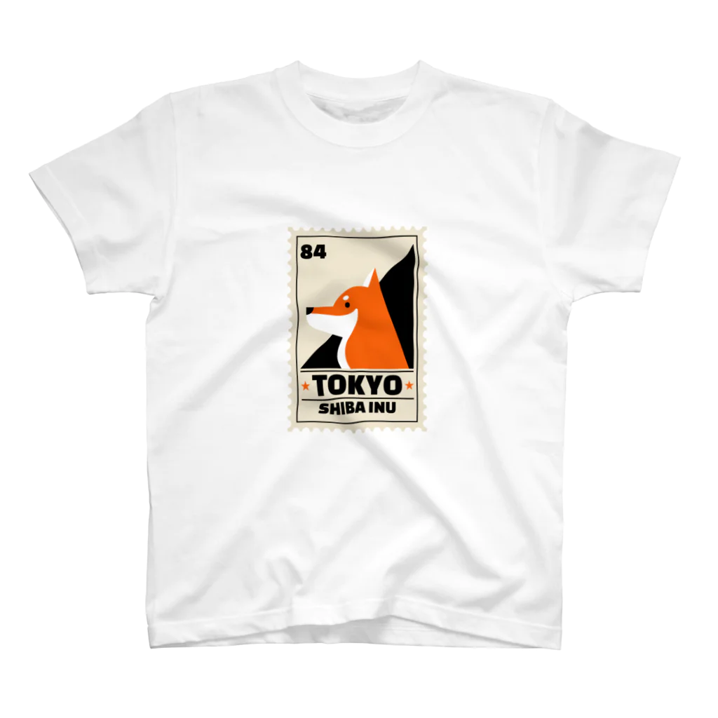 東京奮起させるの柴犬 東京 スタンダードTシャツ