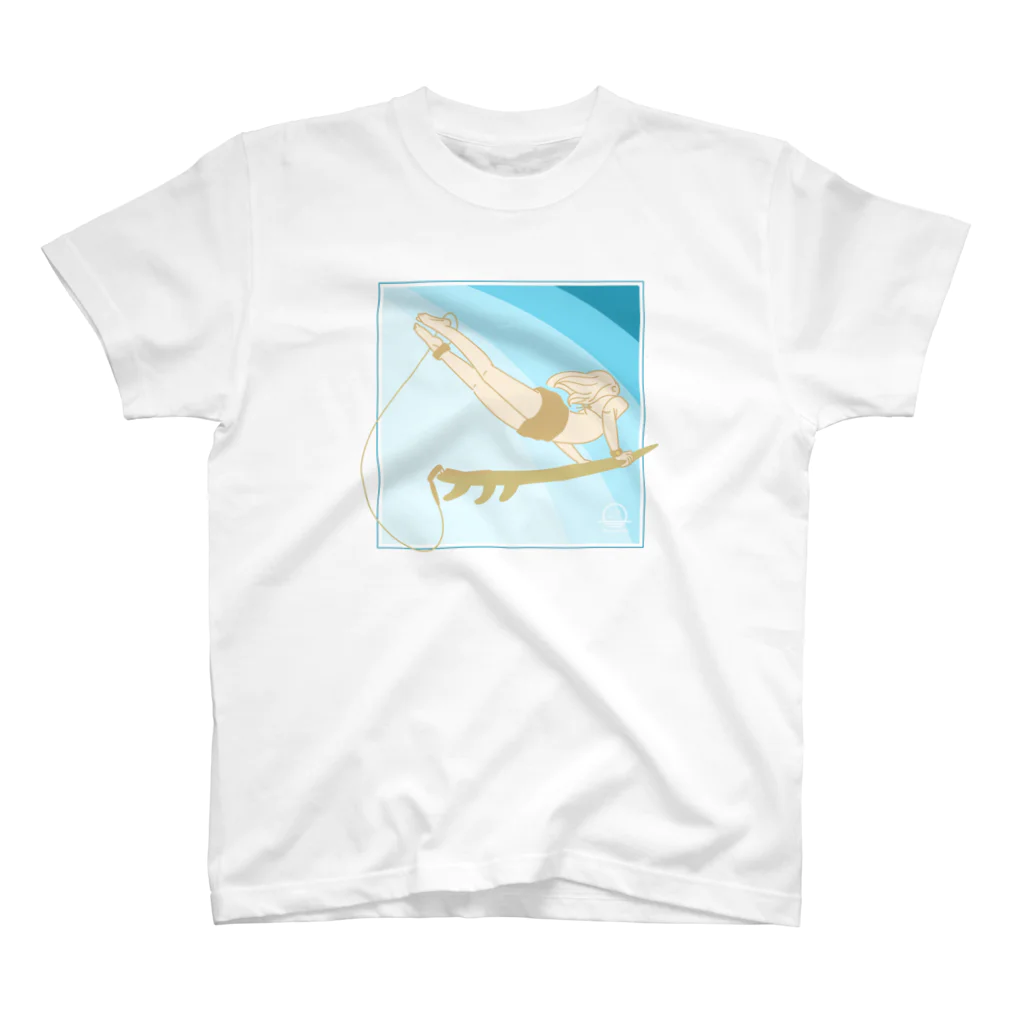 Blue Ocean Artのダックダイブ スタンダードTシャツ