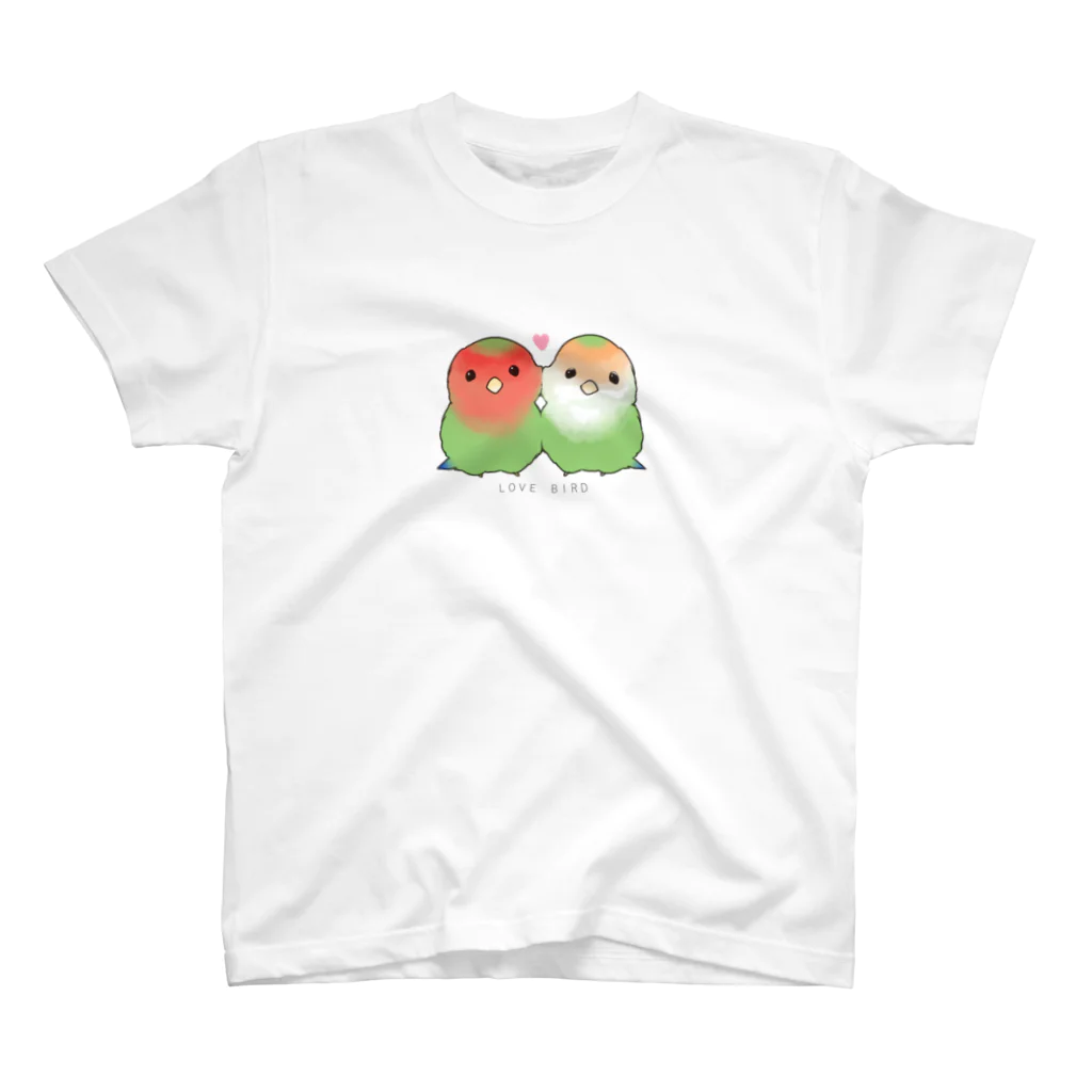 ✧つきひほし✧のなかよしインコ スタンダードTシャツ