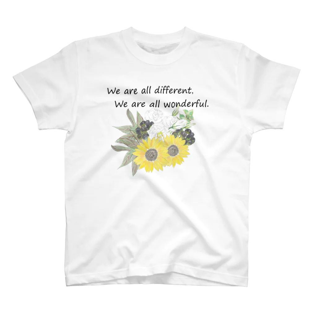 Manatsuの花を wonderful ver. スタンダードTシャツ