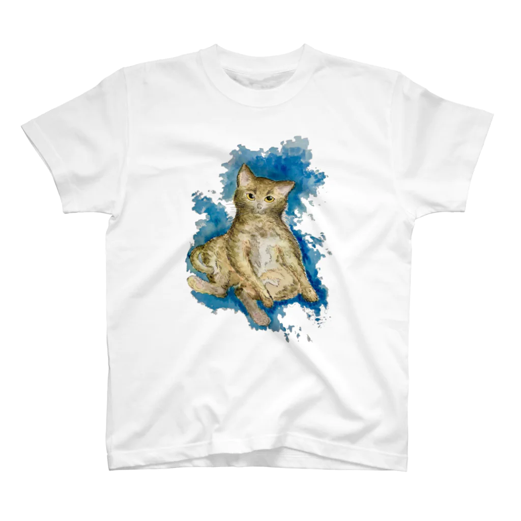 MARU-SHIP STUDIOのサビ猫〜「猫は猫」より〜 スタンダードTシャツ